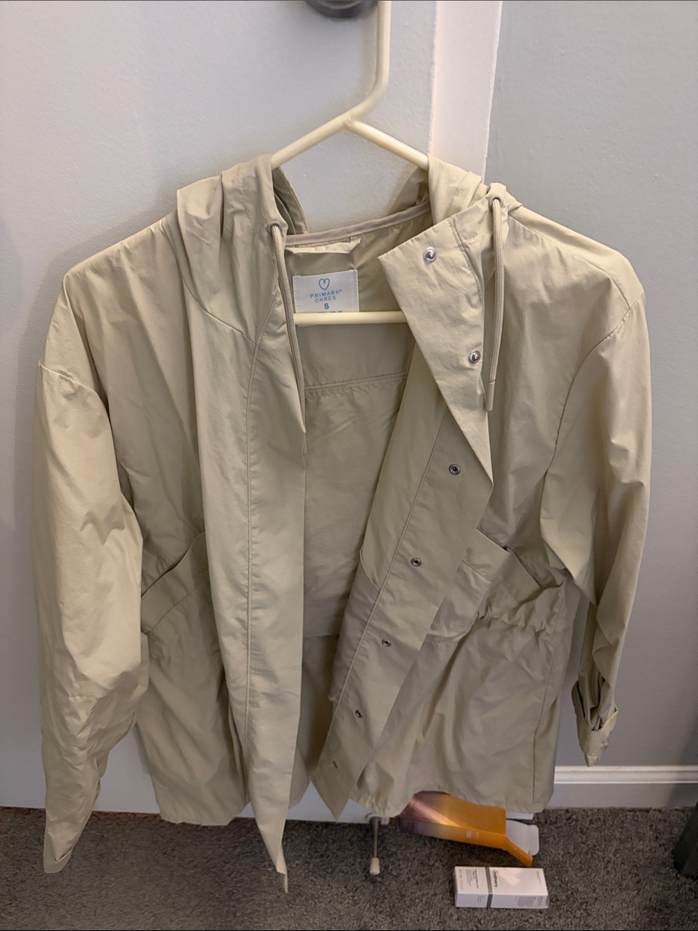 Primark Lightweight Hooded Trench Coat - Cream